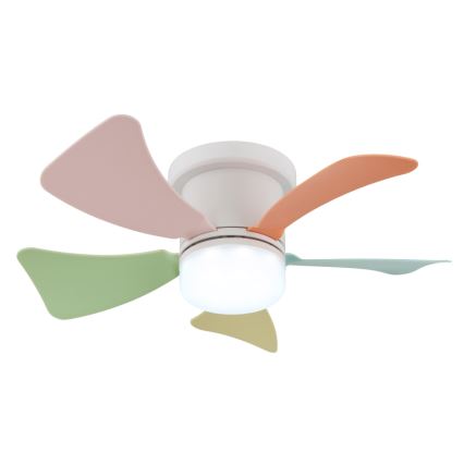 Globo - LED hämardatav laeventilaator LED/10W/230V 3000-6500K mitmevärviline + kaugjuhtimispult