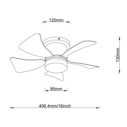 Globo - LED hämardatav laeventilaator LED/10W/230V 3000-6500K mitmevärviline + kaugjuhtimispult