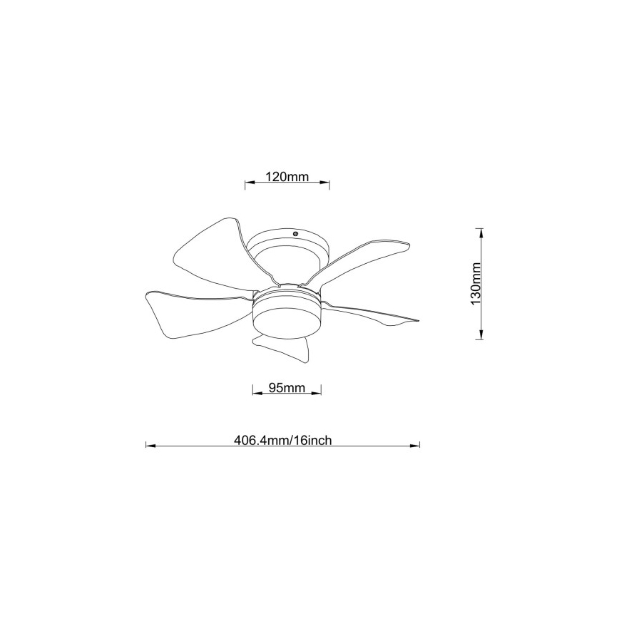 Globo - LED hämardatav laeventilaator LED/10W/230V 3000-6500K mitmevärviline + kaugjuhtimispult