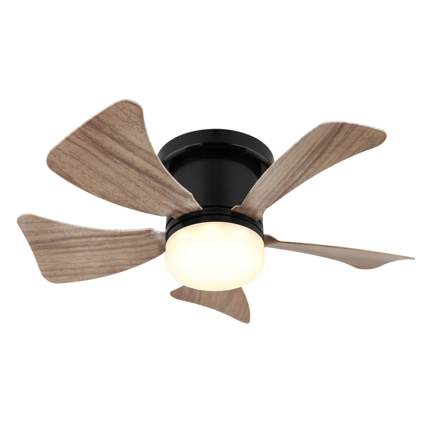 Globo - LED Hämardatav laeventilaator LED/10W/230V 3000-6500K pruun + kaugjuhtimispult