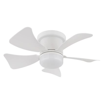 Globo - LED Hämardatav laeventilaator LED/10W/230V 3000-6500K valge + kaugjuhtimispult