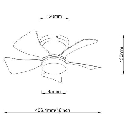 Globo - LED Hämardatav laeventilaator LED/10W/230V 3000-6500K valge + kaugjuhtimispult