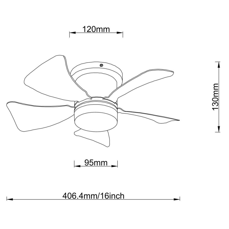 Globo - LED Hämardatav laeventilaator LED/10W/230V 3000-6500K valge + kaugjuhtimispult