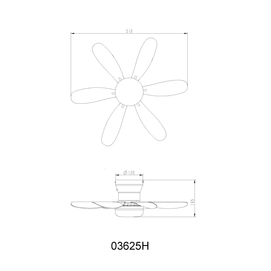 Globo - hämardatav LED-laeventilaator LED/5W/230V 2700-6500K pruun + kaugjuhtimispult
