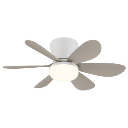 Globo - hämardatav LED-laeventilaator LED/5W/230V 2700-6500K beež + kaugjuhtimispult