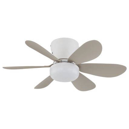 Globo - hämardatav LED-laeventilaator LED/5W/230V 2700-6500K beež + kaugjuhtimispult
