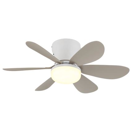 Globo - hämardatav LED-laeventilaator LED/5W/230V 2700-6500K beež + kaugjuhtimispult