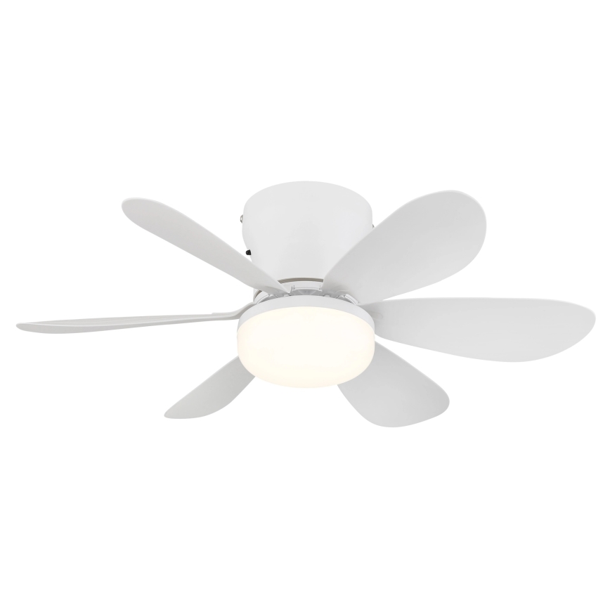 Globo - LED hämardatav laeventilaator LED/5W/230V 2700-6500K valge + kaugjuhtimispult