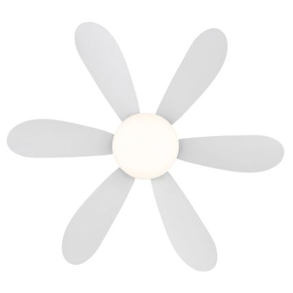 Globo - LED hämardatav laeventilaator LED/5W/230V 2700-6500K valge + kaugjuhtimispult