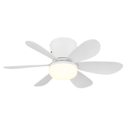 Globo - LED hämardatav laeventilaator LED/5W/230V 2700-6500K valge + kaugjuhtimispult