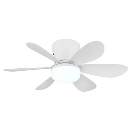Globo - LED hämardatav laeventilaator LED/5W/230V 2700-6500K valge + kaugjuhtimispult