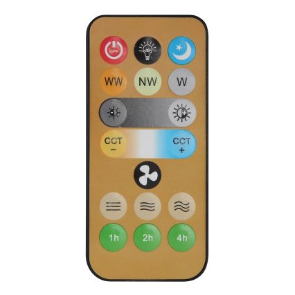 Globo - LED hämardatav laeventilaator LED/5W/230V 2700-6500K valge + kaugjuhtimispult