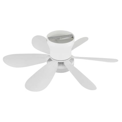 Globo - LED hämardatav laeventilaator LED/5W/230V 2700-6500K valge + kaugjuhtimispult