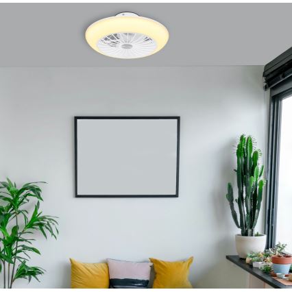 Globo 03632W - LED Laevalgusti ventilaatoriga LAFEE LED/18W/230V