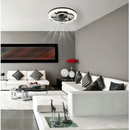 Globo - LED Hämardatav laeventilaator LED/30W/230V 2700-6000K + kaugjuhtimispult