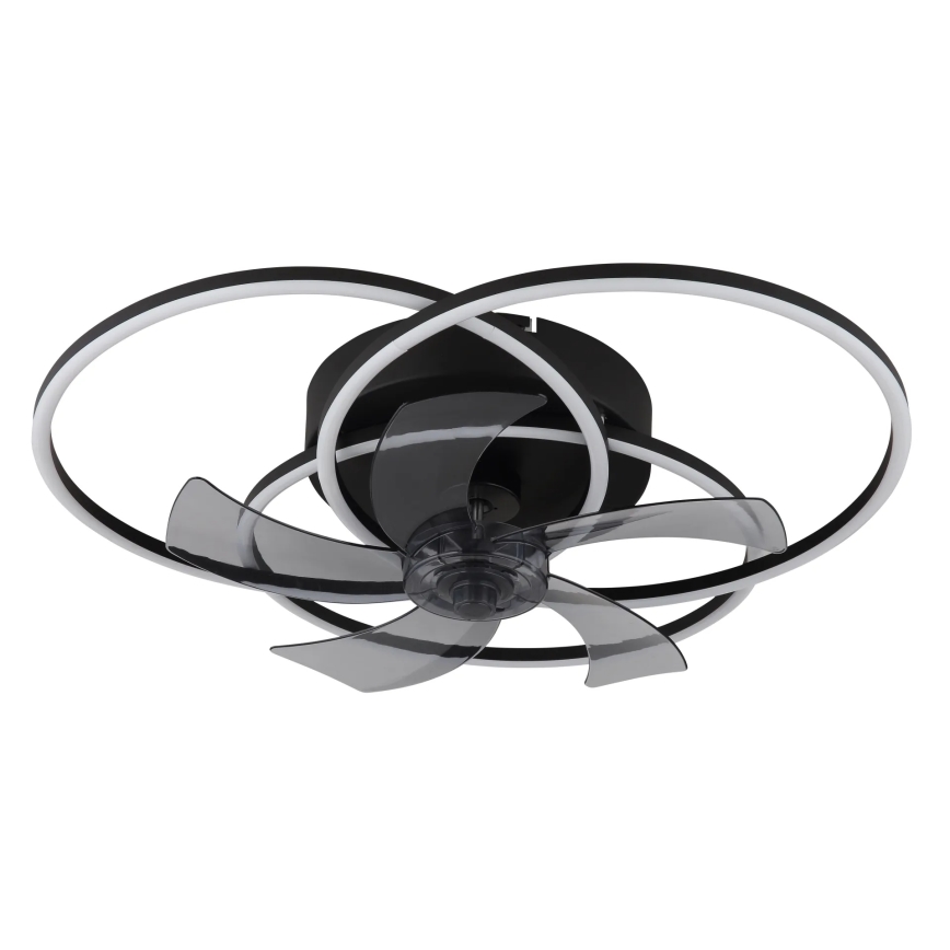 Globo - LED-hämardatav laeventilaator LED/40W/230V 3000-6500K must + kaugjuhtimispult