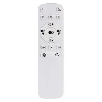 Globo - LED-hämardatav laeventilaator LED/40W/230V 3000-6500K must + kaugjuhtimispult