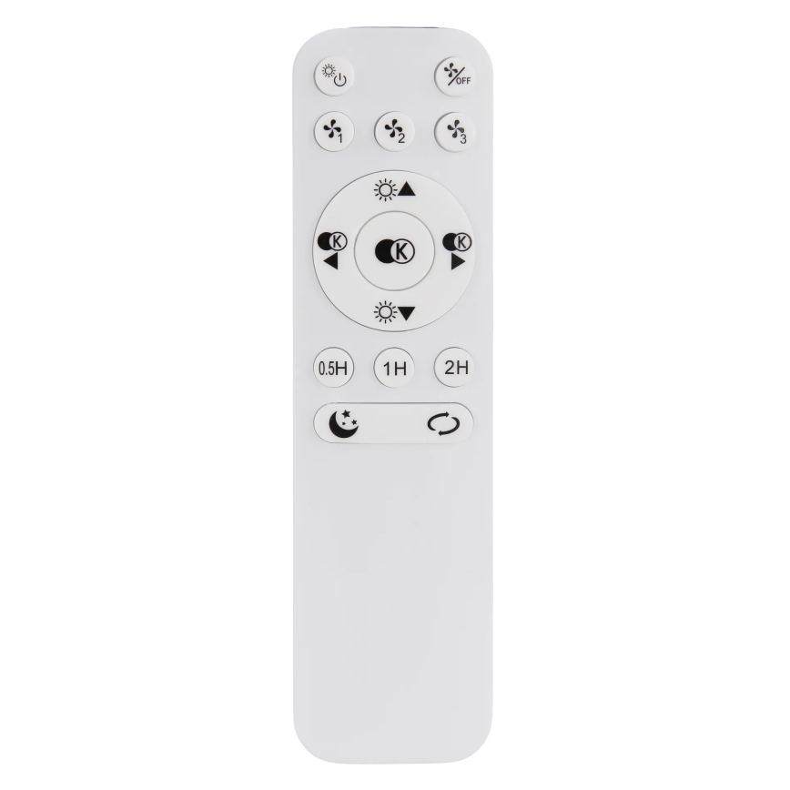 Globo - LED-hämardatav laeventilaator LED/40W/230V 3000-6500K must + kaugjuhtimispult