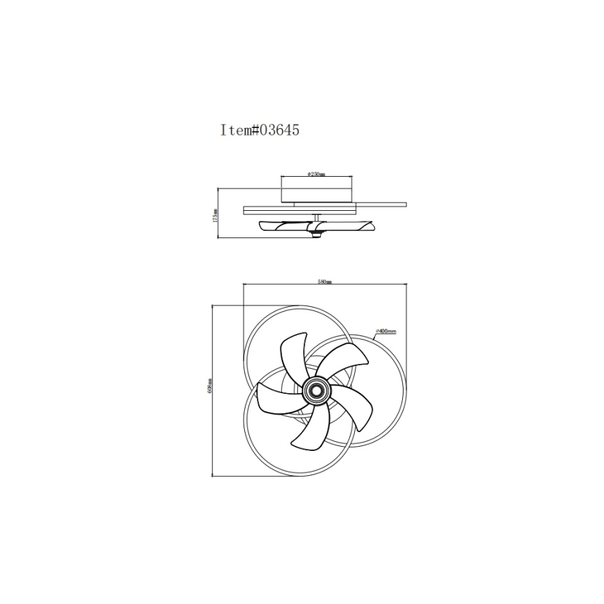 Globo - LED-hämardatav laeventilaator LED/40W/230V 3000-6500K must + kaugjuhtimispult