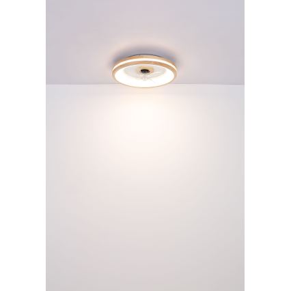 Globo - LED Hämardatav laeventilaator valgustiga LED/30W/230V 2700-6500K pruun + kaugjuhtimispult