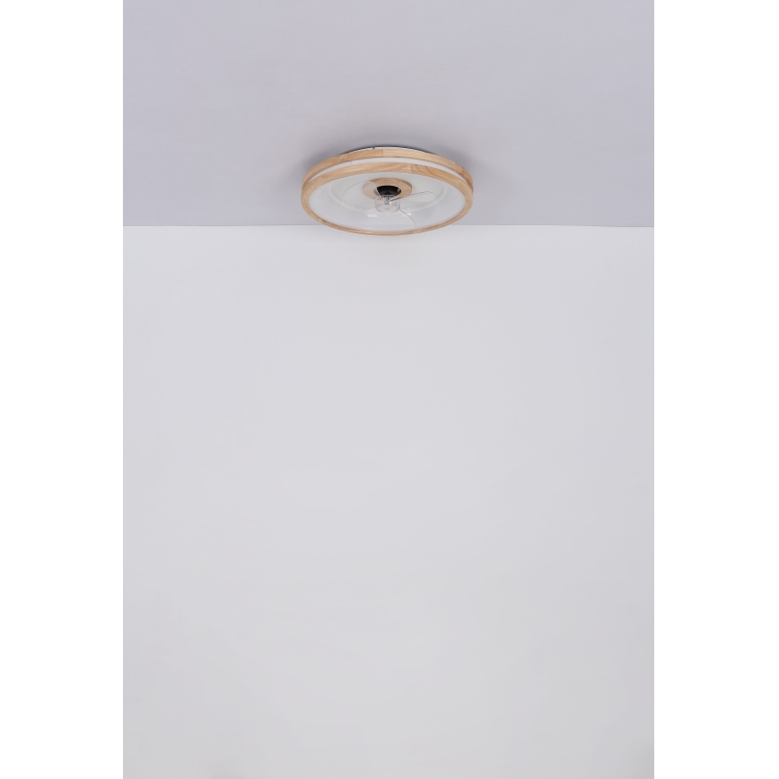 Globo - LED Hämardatav laeventilaator valgustiga LED/30W/230V 2700-6500K pruun + kaugjuhtimispult