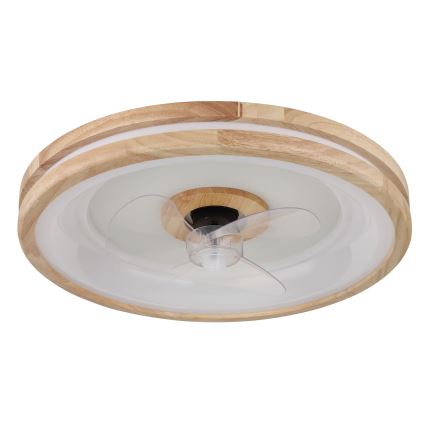 Globo - LED Hämardatav laeventilaator valgustiga LED/30W/230V 2700-6500K pruun + kaugjuhtimispult