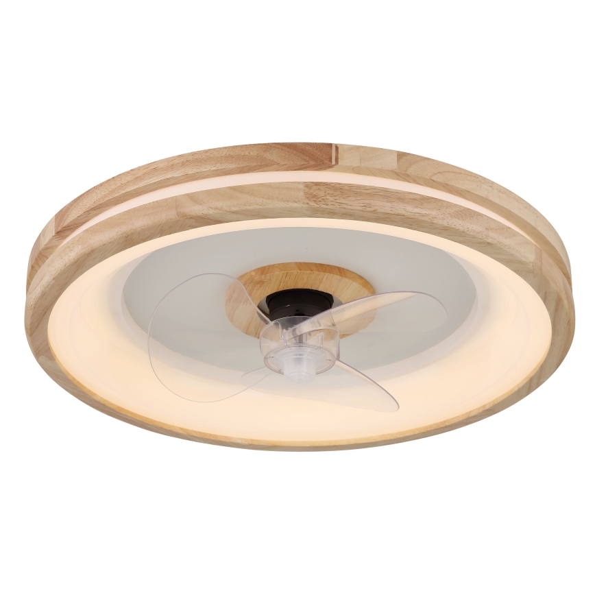 Globo - LED Hämardatav laeventilaator valgustiga LED/30W/230V 2700-6500K pruun + kaugjuhtimispult