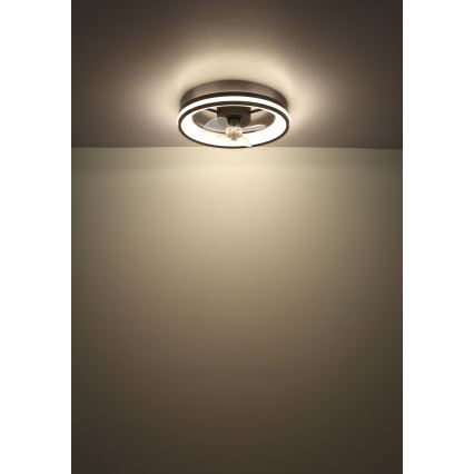 Globo - LED Hämardatav laeventilaator valgustiga LED/30W/230V 2700-6500K must + kaugjuhtimispult