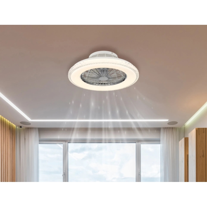 Globo - LED Hämardatav laeventilaator LED/40W/230V 3000-6500K + kaugjuhtimispult