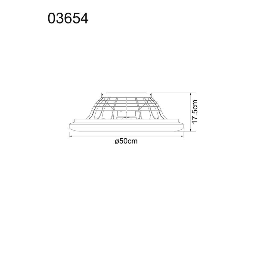 Globo - LED Hämardatav laeventilaator LED/40W/230V 3000-6500K + kaugjuhtimispult
