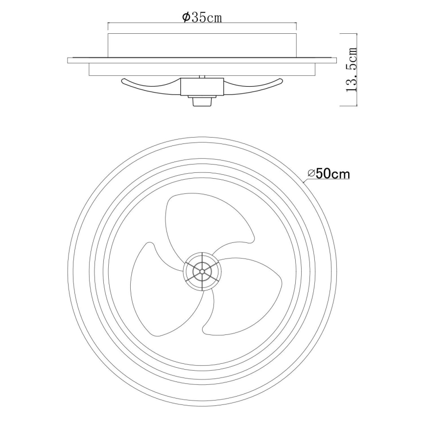 Globo - LED Hämardatav laeventilaator LED/32W/230V 2700-6500K + kaugjuhtimispult