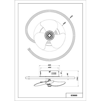 Globo - LED Hämardatav laeventilaator LED/30W/230V 2700-6500K + kaugjuhtimispult
