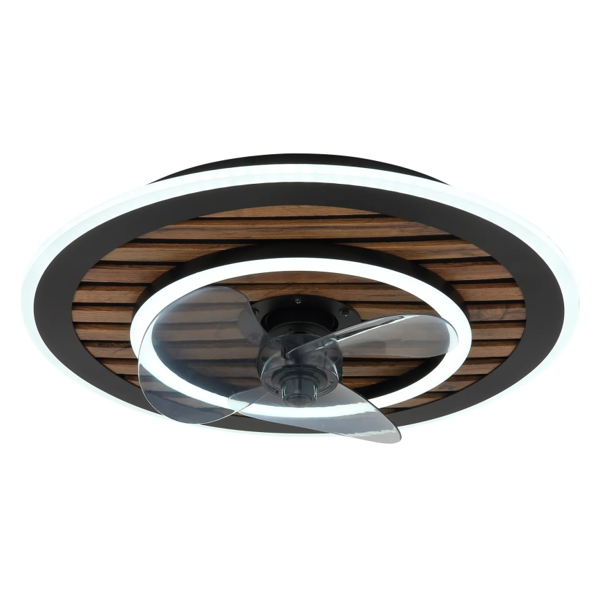 Globo - LED hämardatav laeventilaator LED/36W/230V 2700-6000K must + kaugjuhtimispult