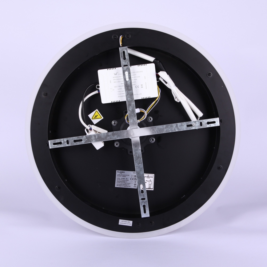 Globo - LED hämardatav laeventilaator LED/36W/230V 2700-6000K must + kaugjuhtimispult