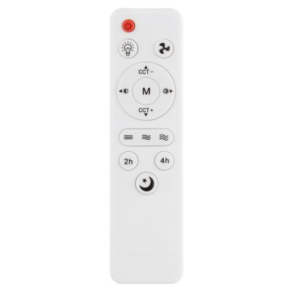 Globo - Hämardatav laeventilaator LED/15W/230V 2700-6500K must + kaugjuhtimispult
