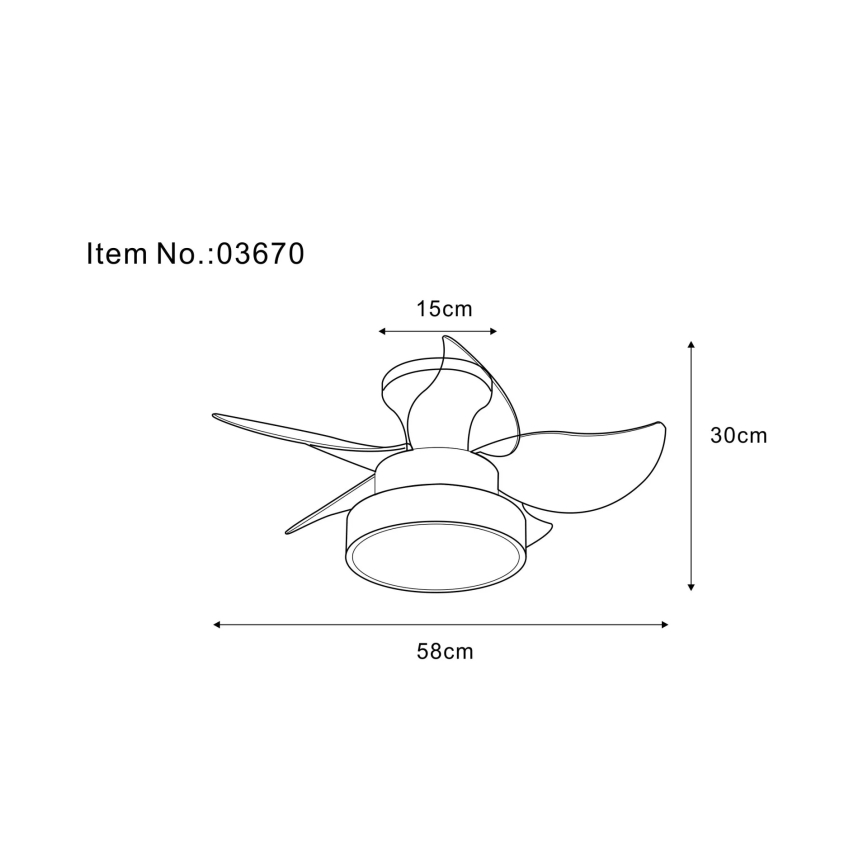 Globo - hämardatav LED-laeventilaator LED/22W/230V 3000/4500/6000K pruun + kaugjuhtimispult