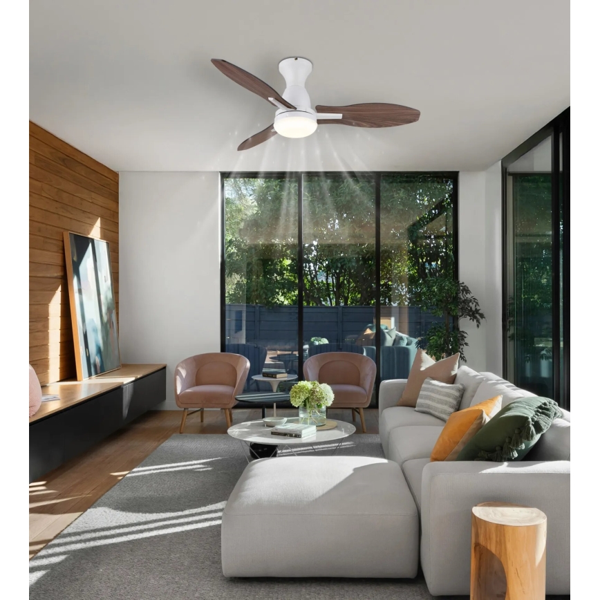 Globo - LED reguleeritav laeventilaator LED/22W/230V 3000/4500/6000K + kaugjuhtimispult