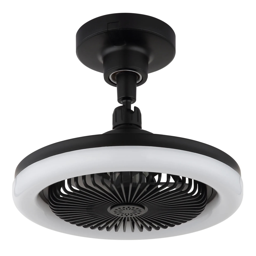 Globo - LED hämardatav laeventilaator LED/20W/230V 3000-6500K must + kaugjuhtimispult