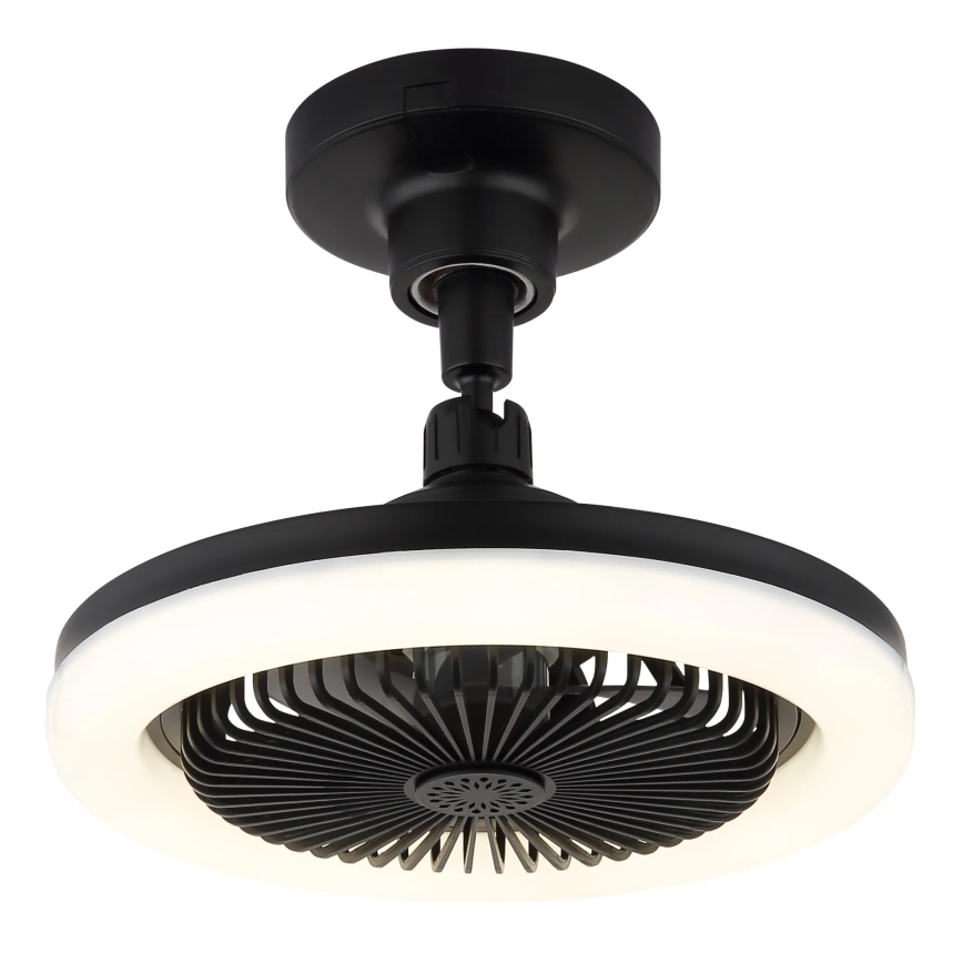 Globo - LED hämardatav laeventilaator LED/20W/230V 3000-6500K must + kaugjuhtimispult