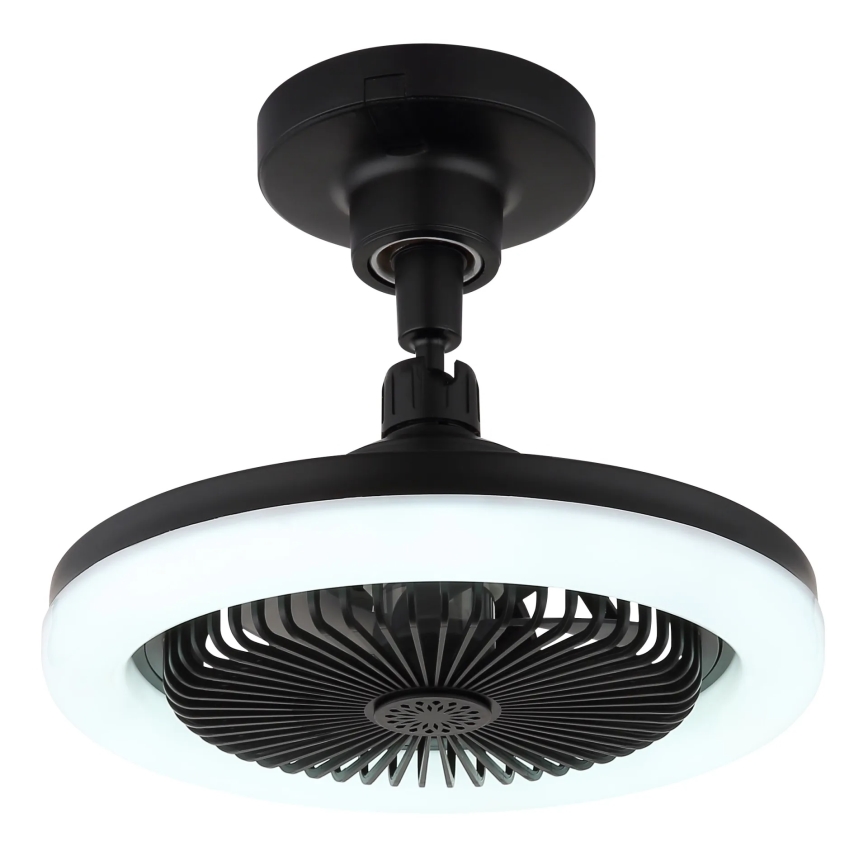 Globo - LED hämardatav laeventilaator LED/20W/230V 3000-6500K must + kaugjuhtimispult