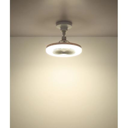 Globo - LED Hämardatav laeventilaator LED/20W/230V 3000-6500K valge + kaugjuhtimispult