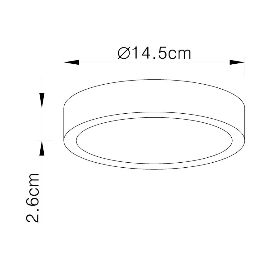 Globo - LED-hämardatav laelamp LED/15W/230V