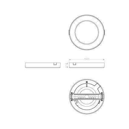 Globo - LED Laevalgusti LED/6W/230V 3000/4000/6500K must