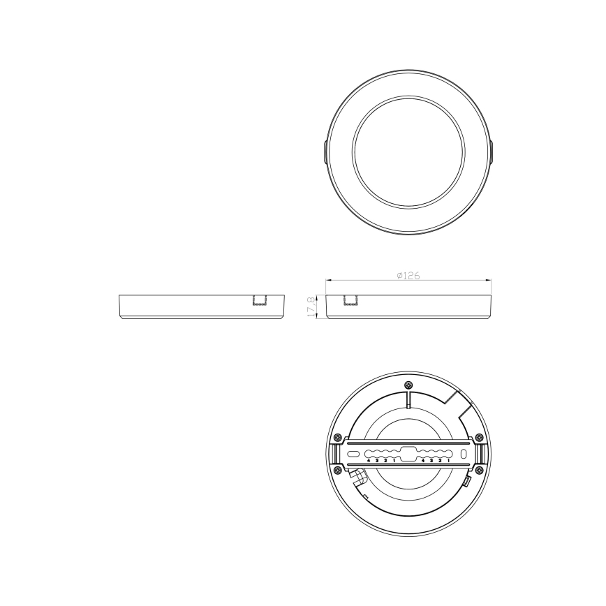 Globo - LED Laevalgusti LED/6W/230V 3000/4000/6500K must