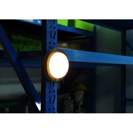 Globo - LED Laetav puutetundlik seinavalgusti LED/1,2W/3,7V d. 15 cm 1800 mAh must