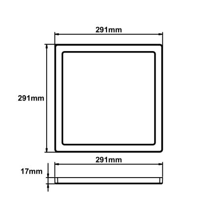 Globo - LED Laevalgusti LED/24W/230V 3000/4000/6500K must