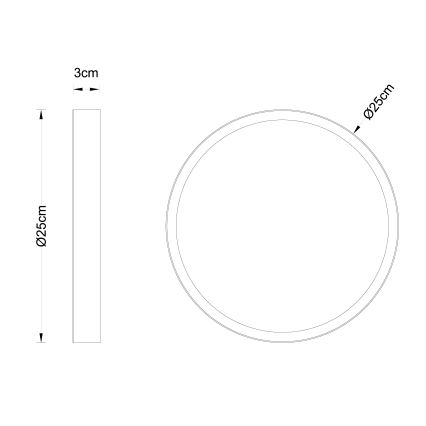 Globo - LED Laevalgusti LED/15W/230V d. 25 cm