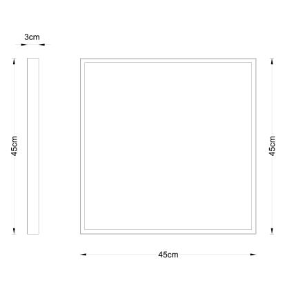 Globo - LED Laevalgusti LED/30W/230V 45x45 cm