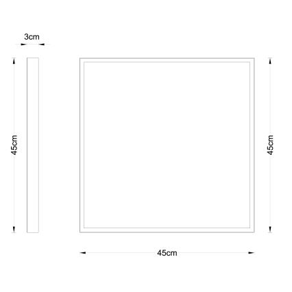 Globo - LED Laevalgusti LED/30W/230V 45x45 cm