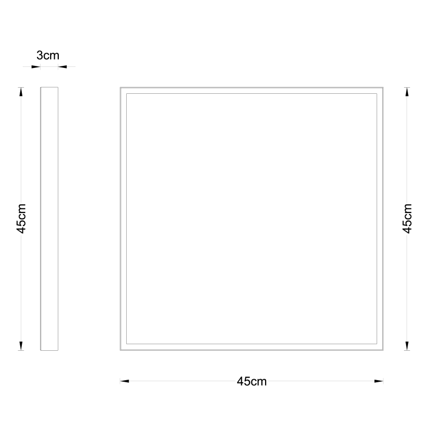 Globo - LED Laevalgusti LED/30W/230V 45x45 cm